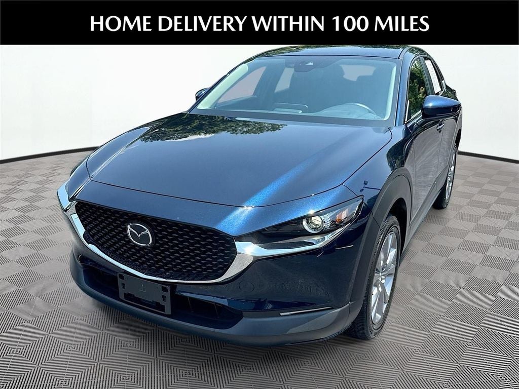 2021 Mazda Mazda CX-30 Select in Deep Crystal Blue Mica — front three-quarter view