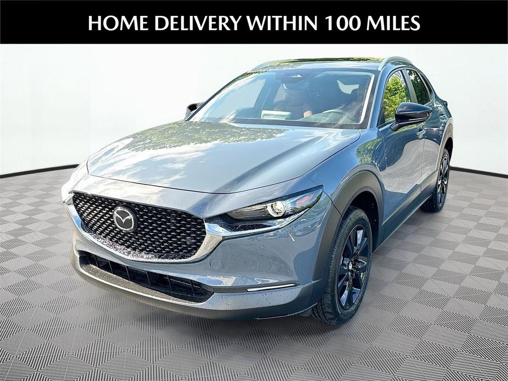 2026 Mazda Mazda CX-30 2.5 S Carbon Edition AWD in Polymetal Gray Metallic — front three-quarter view