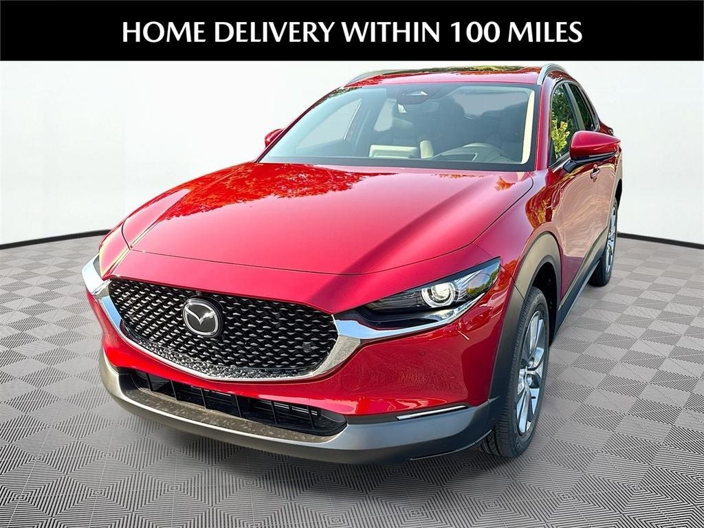 2026 Mazda Mazda CX-30 2.5 S Premium AWD in Soul Red Crystal Metallic — front three-quarter view