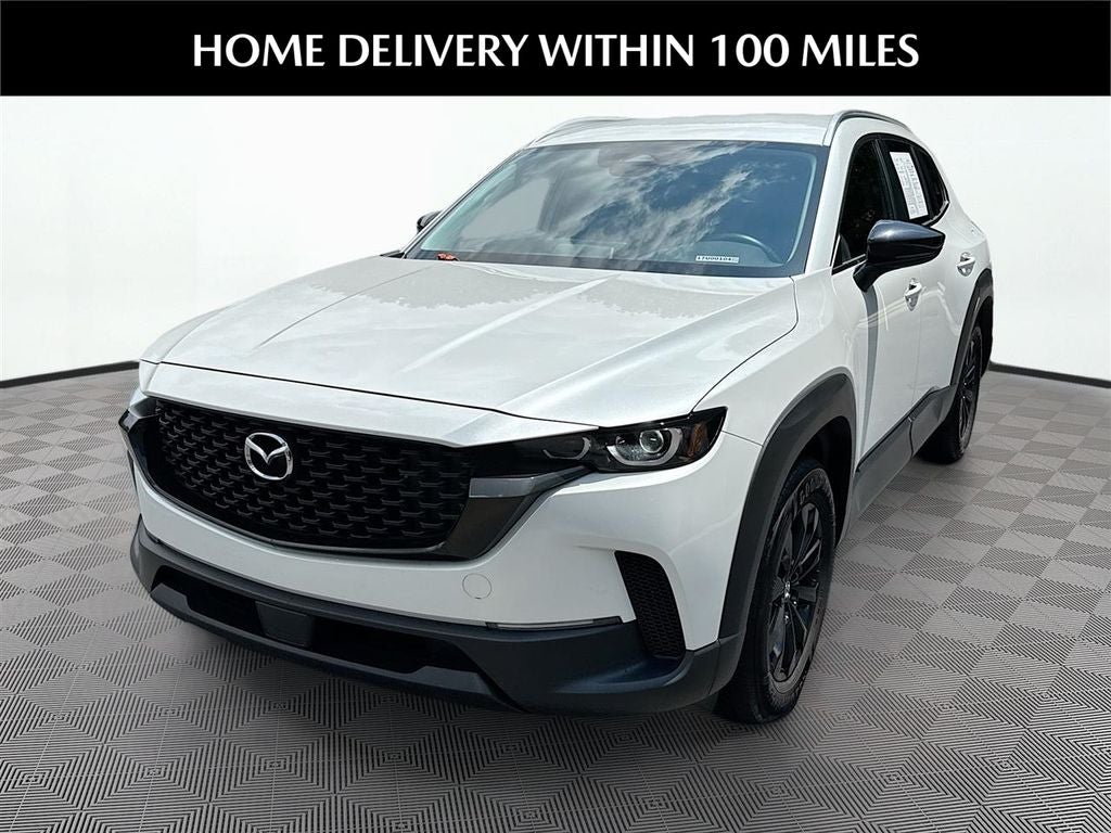2025 Mazda Mazda CX-50 2.5 S Preferred Package in Wind Chill Pearl — front three-quarter view