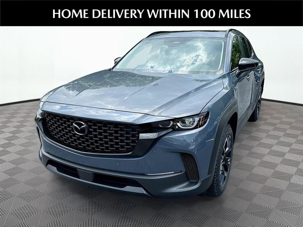 2026 Mazda Mazda CX-50 2.5 S Meridian Edition AWD in Polymetal Gray Metallic — front three-quarter view