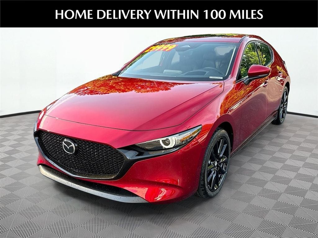 2026 Mazda Mazda3 Hatchback 2.5 S Premium in Soul Red Crystal Metallic — front three-quarter view
