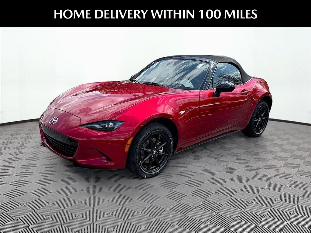 2026 Mazda Mazda MX-5 Miata Sport in Soul Red Crystal Metallic — front three-quarter view