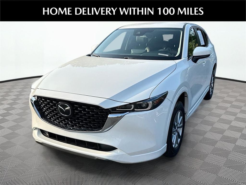 2025 Mazda Mazda CX-5 2.5 S Select Package in Rhodium White Metallic — front three-quarter view