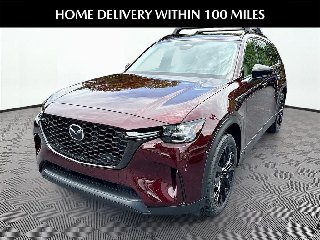 2026 Mazda Mazda CX-90 3.3 Turbo Premium Sport AWD in Artisan Red Premium — front three-quarter view