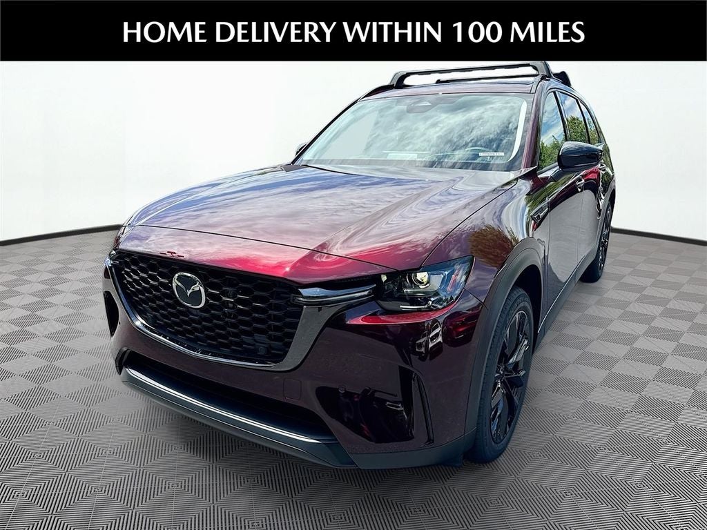 2026 Mazda Mazda CX-90 3.3 Turbo Premium Sport AWD in Artisan Red Premium — front three-quarter view