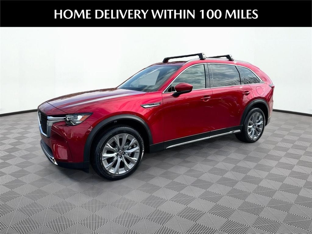 2026 Mazda Mazda CX-90 3.3 Turbo Premium Plus AWD in Soul Red Crystal Metallic — front three-quarter view