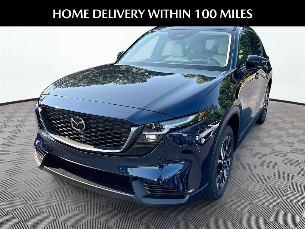 2026 Mazda Mazda CX-5 2.5 S Preferred AWD in Navy Blue Mica — front three-quarter view