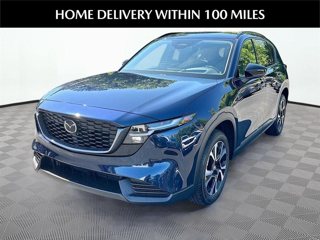 2026 Mazda Mazda CX-5 2.5 S Preferred AWD in Navy Blue Mica — front three-quarter view