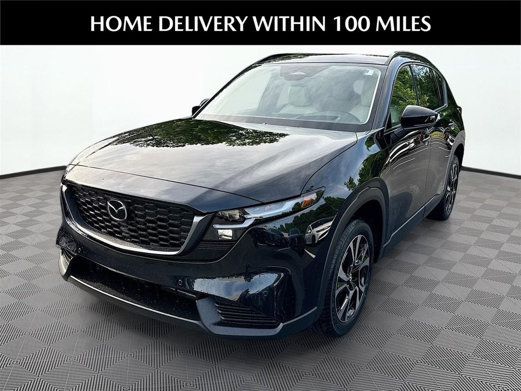 2026 Mazda Mazda CX-5 2.5 S Preferred AWD in Jet Black Mica — front three-quarter view