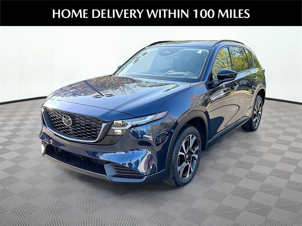 2026 Mazda Mazda CX-5 2.5 S Preferred AWD in Navy Blue Mica — front three-quarter view