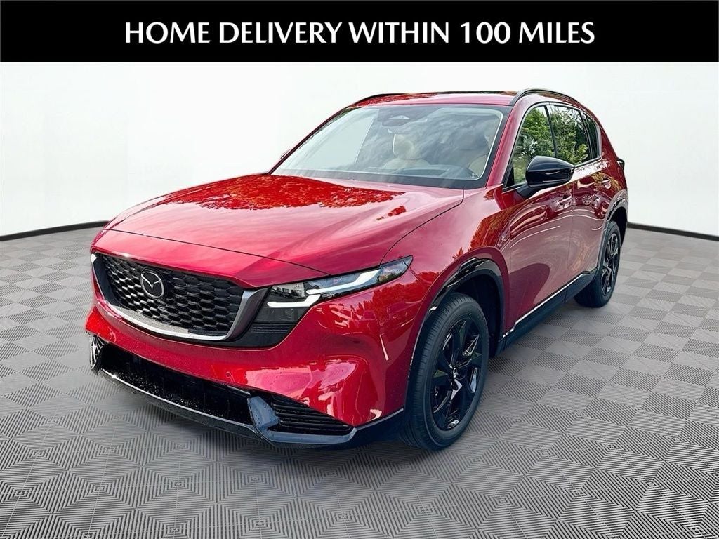2026 Mazda Mazda CX-5 2.5 S Premium AWD in Soul Red Crystal Metallic — front three-quarter view
