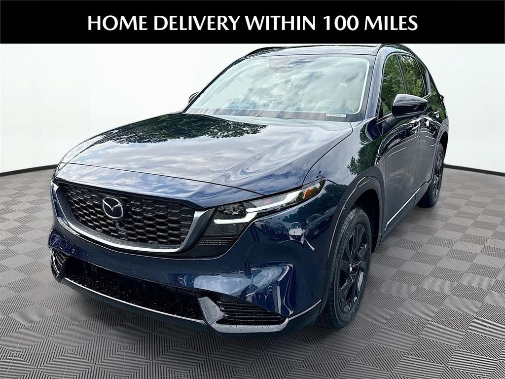 2026 Mazda Mazda CX-5 2.5 S Premium Plus AWD in Navy Blue Mica — front three-quarter view