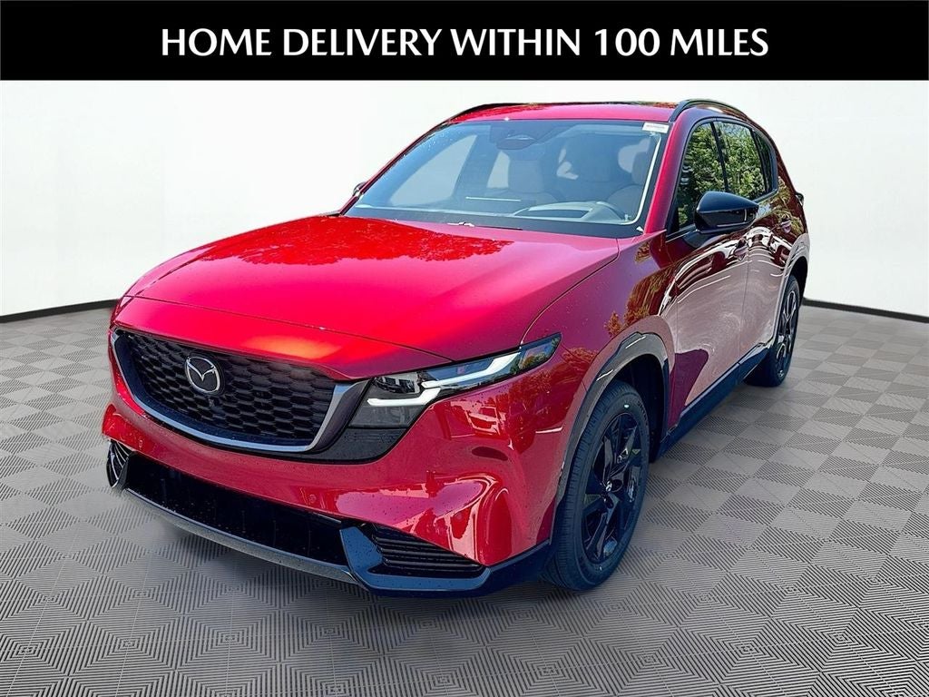 2026 Mazda Mazda CX-5 2.5 S Premium Plus AWD in Soul Red Crystal Metallic — front three-quarter view