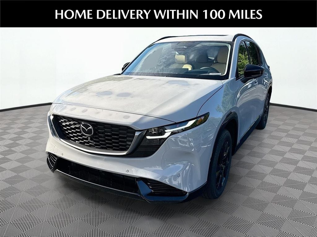 2026 Mazda Mazda CX-5 2.5 S Premium Plus AWD in Aero Gray Metallic — front three-quarter view