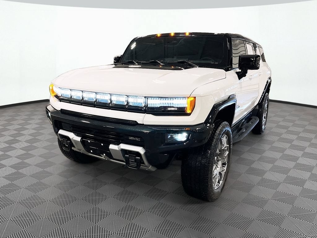 2026 GMC HUMMER EV SUV 2X in Interstellar White — front three-quarter view