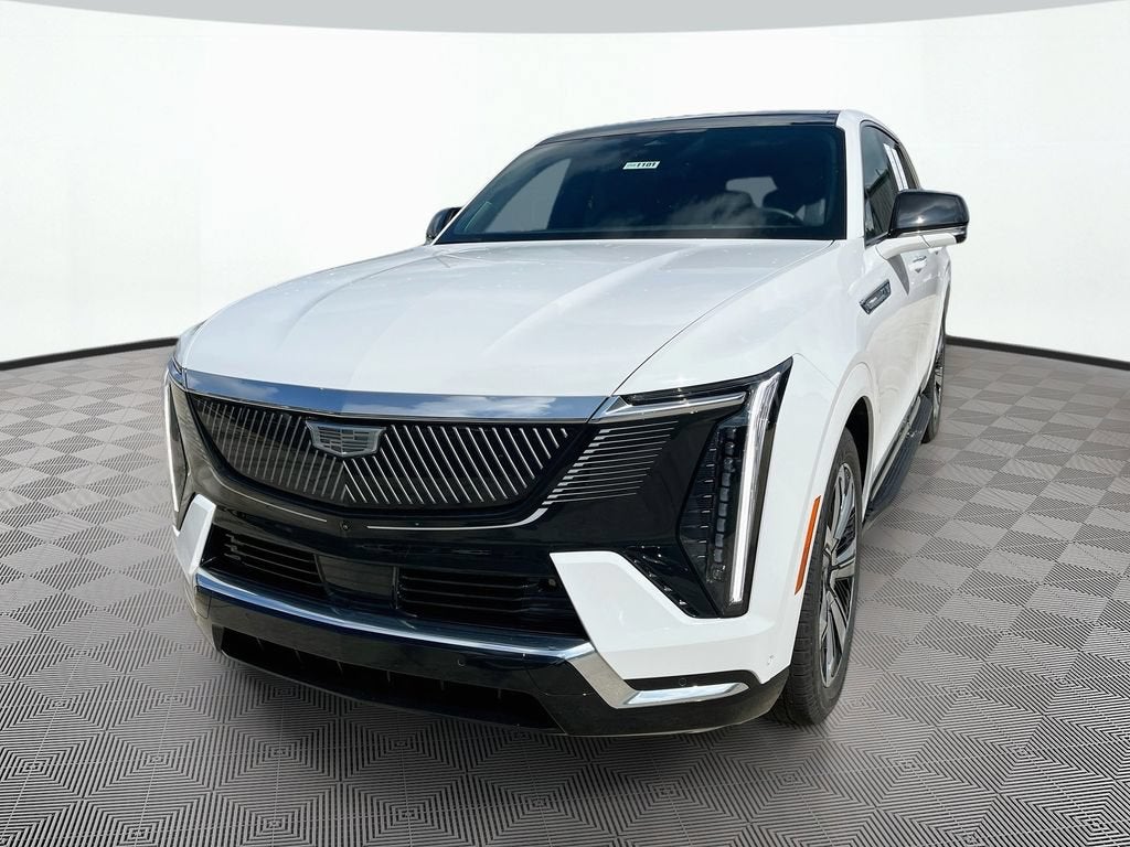 2025 Cadillac ESCALADE IQ Luxury 2 in Summit White — front three-quarter view