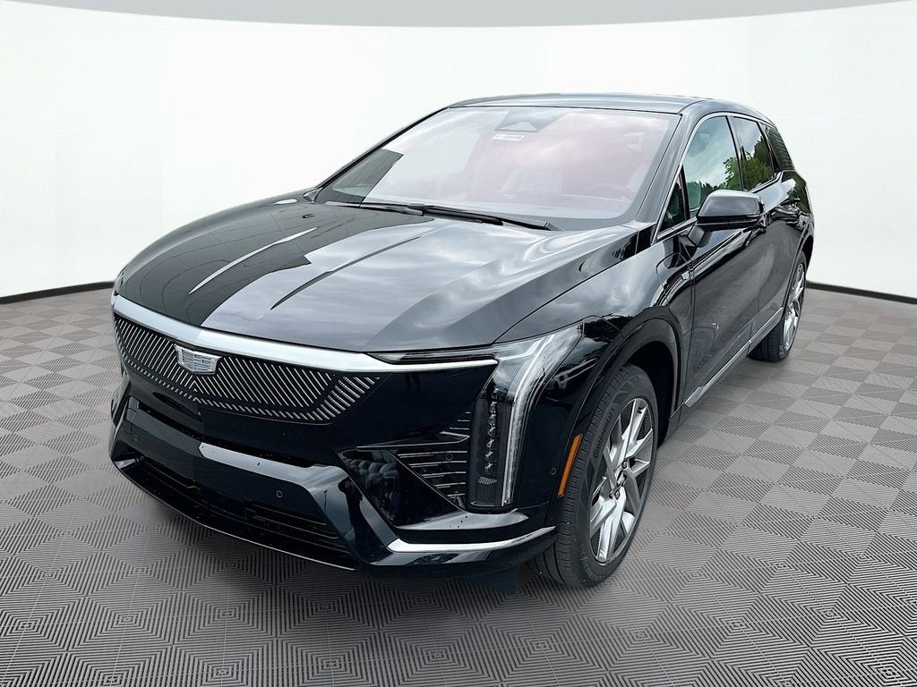 2026 Cadillac OPTIQ Luxury in Black Raven — front three-quarter view