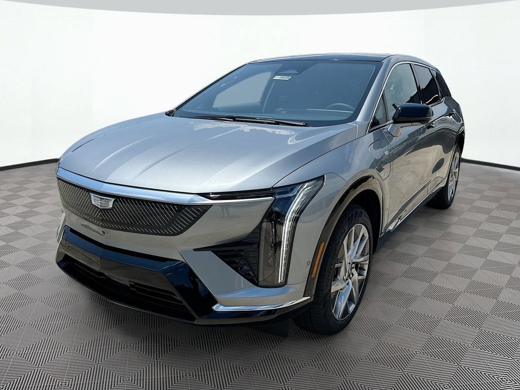 2026 Cadillac OPTIQ Luxury in Argent Silver Metallic — front three-quarter view