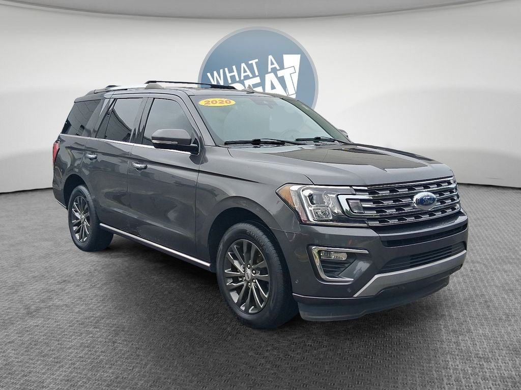 2020 Ford Expedition Limited in Magnetic — front three-quarter view
