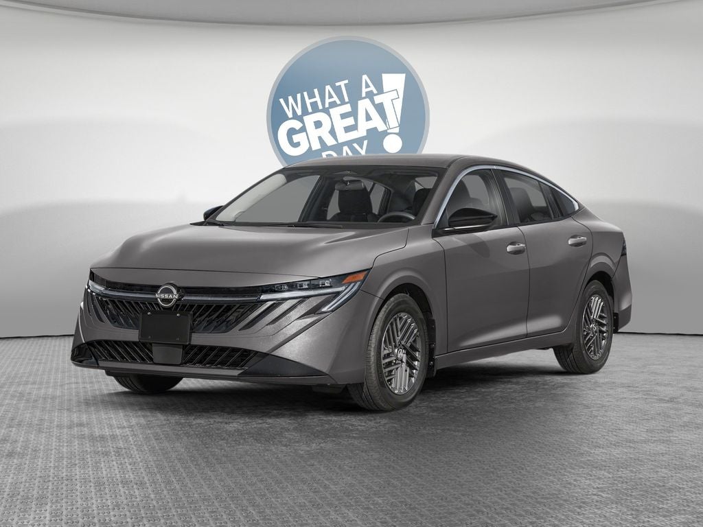2026 Nissan Sentra SV in Gun Metallic — front three-quarter view