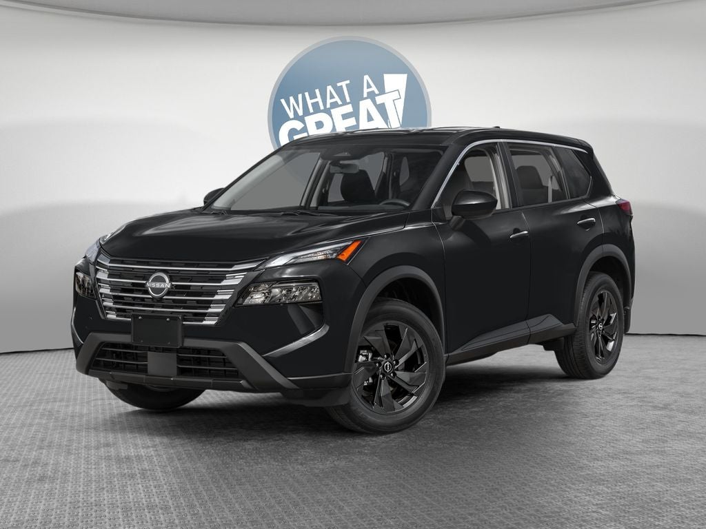 2026 Nissan Rogue SV in Super Black — front three-quarter view