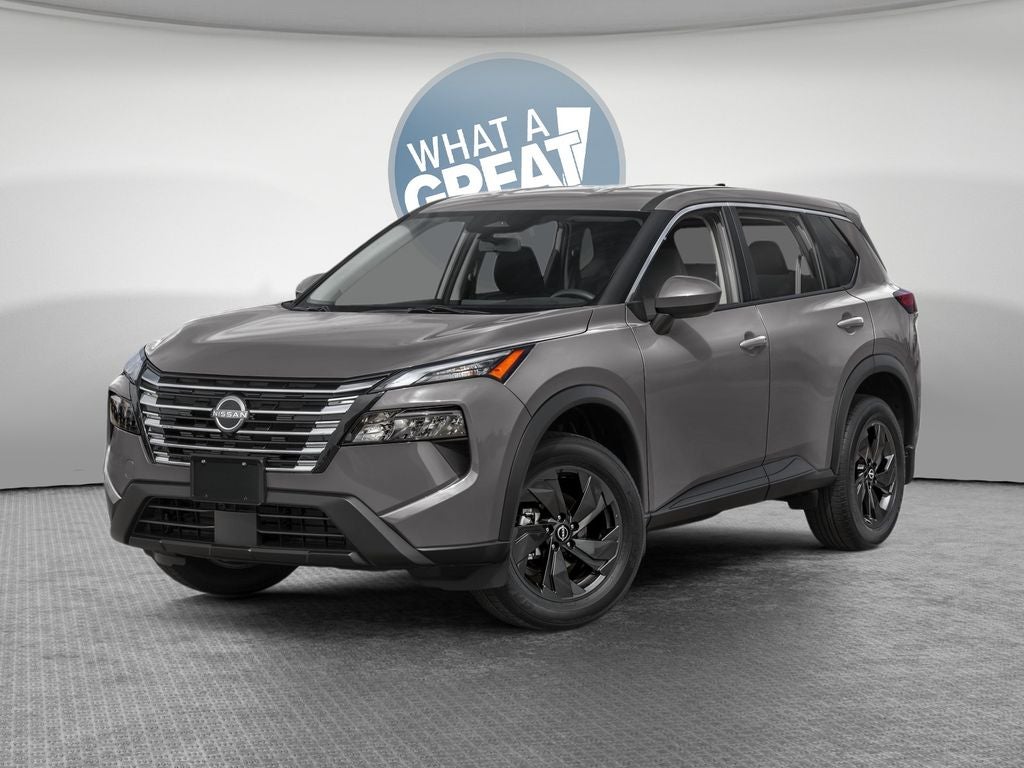 2026 Nissan Rogue SV in Gun Metallic — front three-quarter view