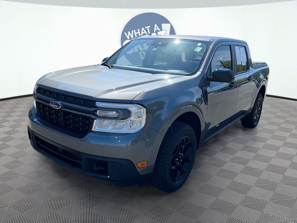2024 Ford Maverick XLT in Gray Metallic — front three-quarter view