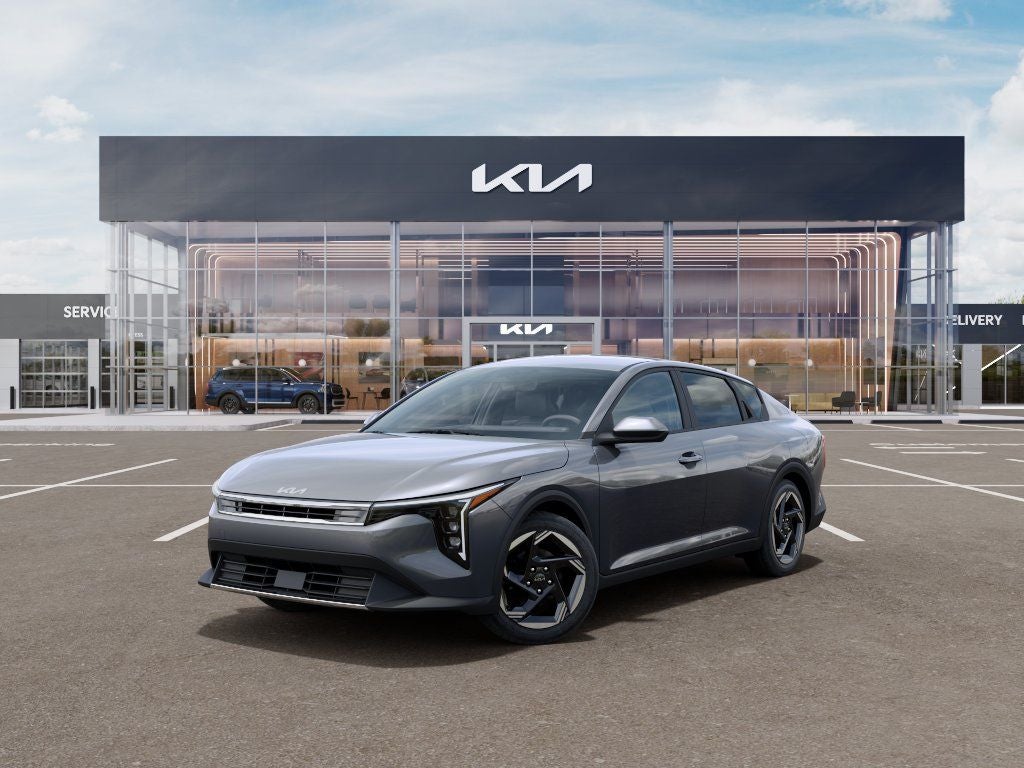 2026 Kia K4 EX in Steel Gray — front three-quarter view