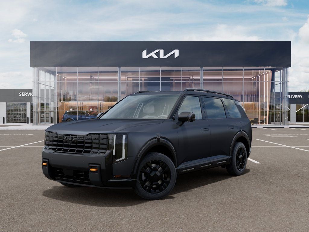 2027 Kia Telluride X-Pro SX-Prestige in Panthera Metal Matte — front three-quarter view