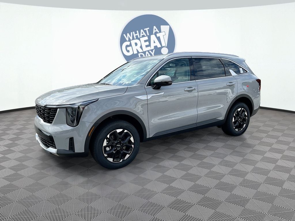 2026 Kia Sorento S in Wolf Gray — front three-quarter view