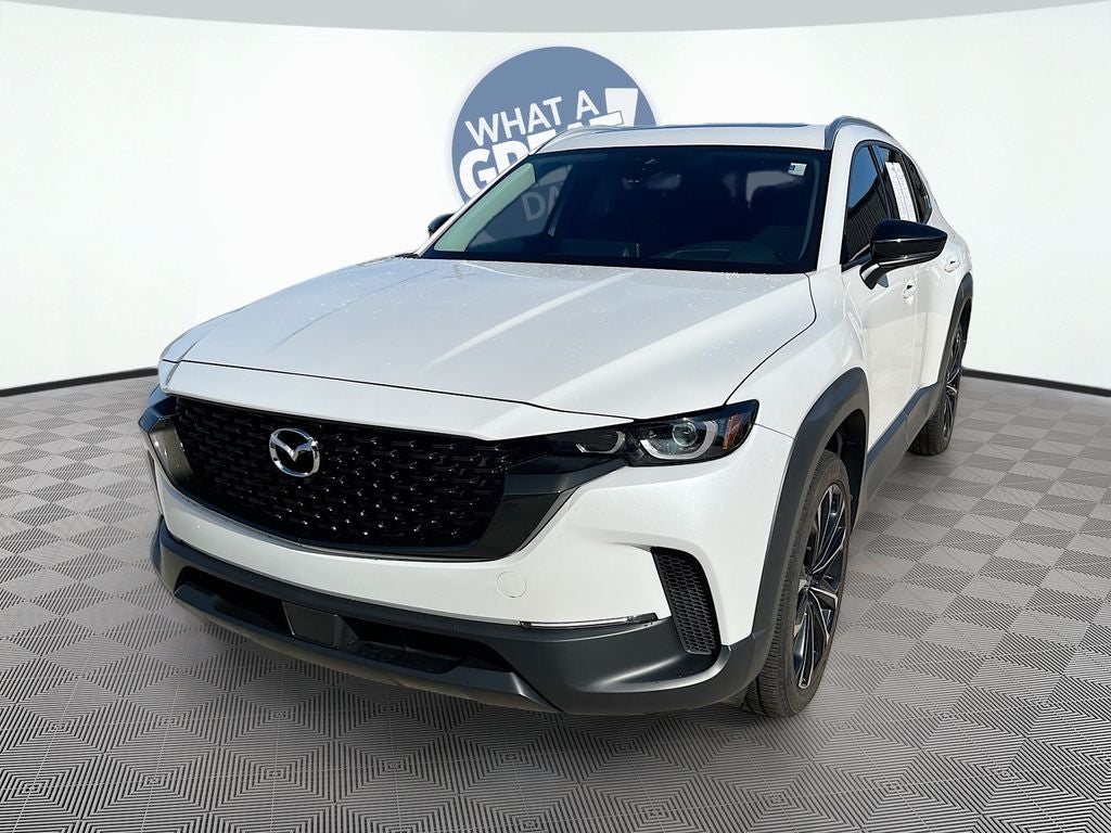 2024 Mazda Mazda CX-50 2.5 S Premium Plus Package in Wind Chill Pearl — front three-quarter view