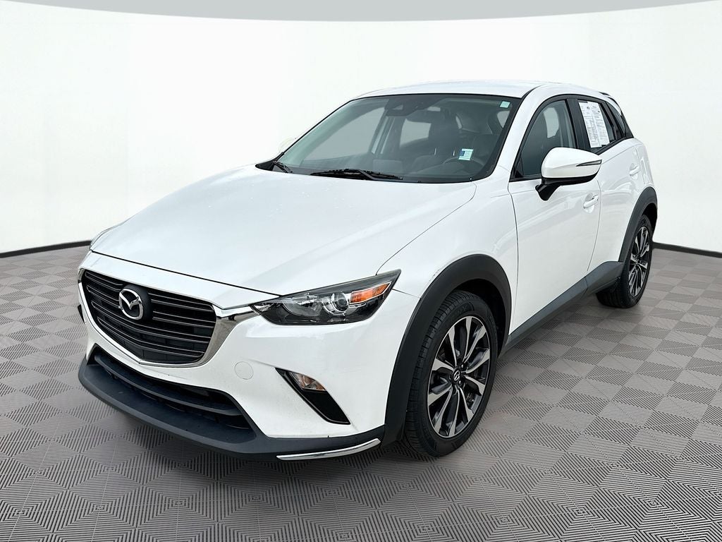 2019 Mazda Mazda CX-3 Touring in Snowflake White Pearl Mica — front three-quarter view