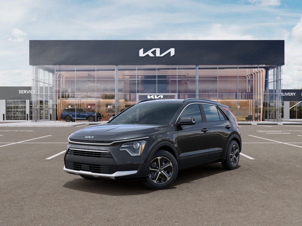 2026 Kia Niro EX in Interstellar Gray — front three-quarter view