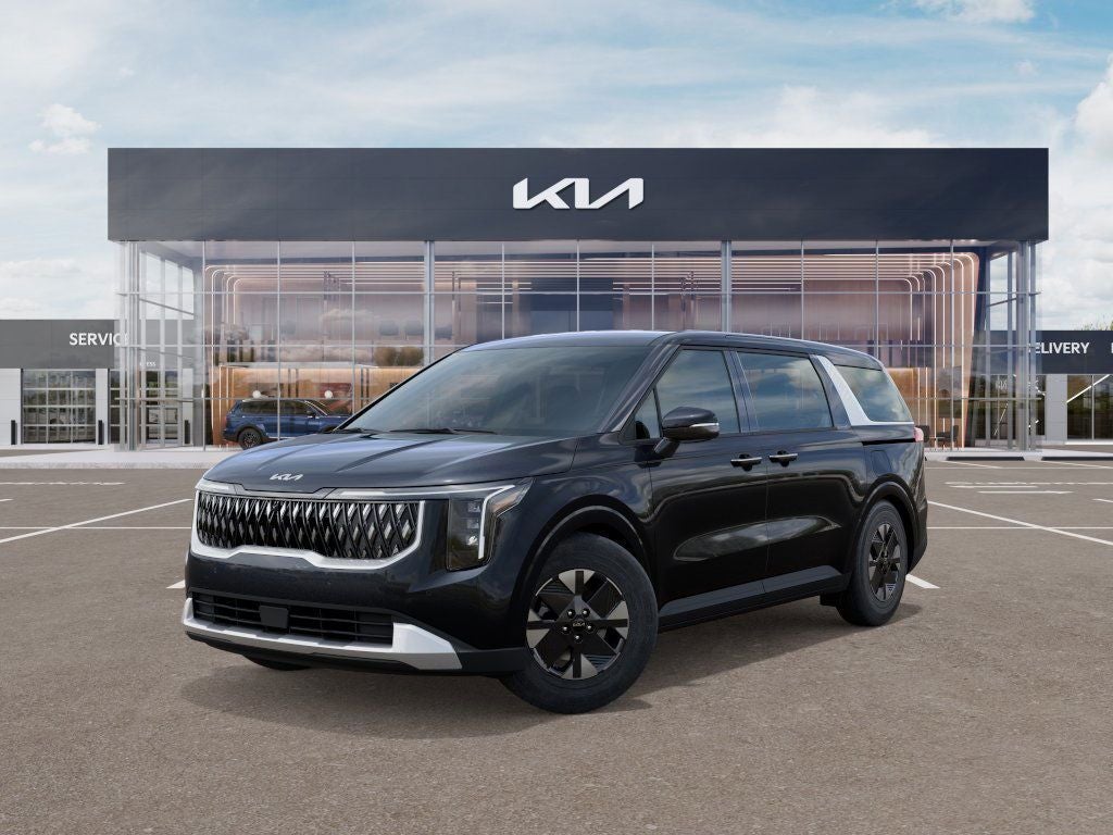 2026 Kia Carnival Hybrid LXS in Panthera Metal — front three-quarter view