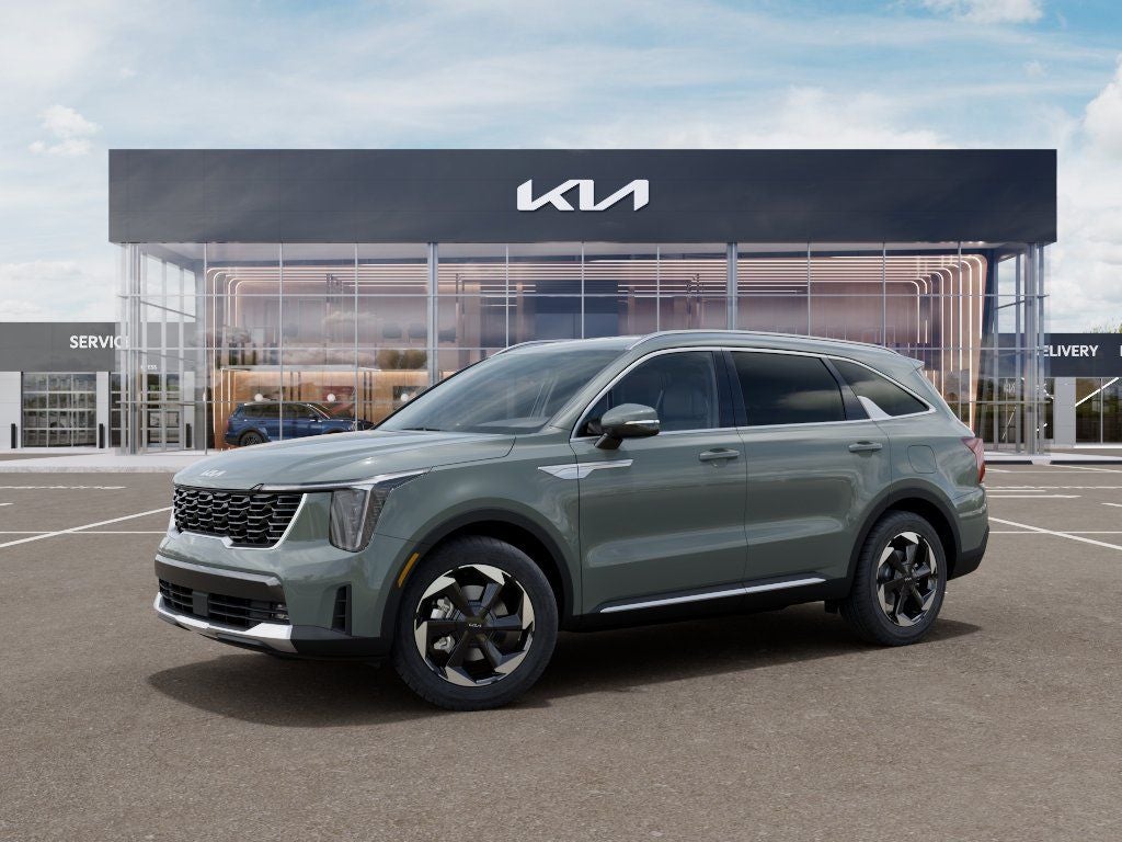 2026 Kia Sorento Hybrid — rear three-quarter view